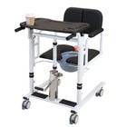 Patient Lift Transfer Chair Bathroom Wheelchair W 180   Split Seat And Potty Upuo