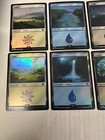 Foil Lord Of The Rings Lands Complete Set 10 Cards Basic Land Ltr Mtg M nm