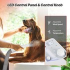 Pupihom Pet Hair Dryer  Dog Hair Blower For Grooming With Adjustable Airflow   