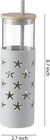 20 Oz Glass Tumbler Glass Water Bottle With Silicone Protective Sleeve And Bambo