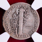 Ngc Vf-25  1921 Mercury Dime