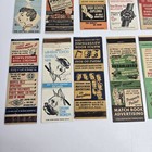 Vintage Matchcovers Lot Of 24 Matchbook Covers Generic Advertising 1940s-50s