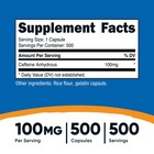 Nutricost Caffeine Pills 100mg  500 Capsules