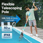 Cordless Rechargeable Pool Vacuum Handheld Pool Cleaner With Telescopic Pole
