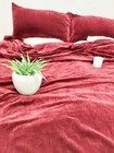 Pieces Set Luxury Crushed Rust Duvet Cover Boho Bedding Uo Comforter Cover King