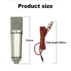Professional Condenser Microphone Cardioid Studio Mic For Computer Gaming   