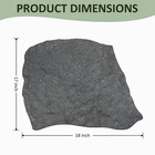 3 Pack Rubber Stepping Stones Garden Walkway Pavers Outdoor Pathway Tiles