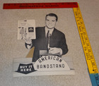 Vintage Antique Dick Clark American Bandstand Buy It Here Standup Cardboard Sign
