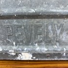 Antique Pevely Dairy Metal Milk Crate Protected By Pinkerton s Detective Agency