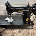Vintage 1946 Singer Featherweight 221 Sewing Machine W case  Manual  Huge Lot 