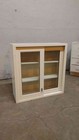 3  Dual Glass Sliding Door White Overhead Casework  108358 