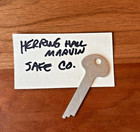 Original Herring-hall-marvin  hhm  Vintage Safe Deposit Box Or Safe Flat Key