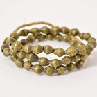 Old Brass Bicone Trade Beads Cameroon