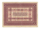 Italy  1918 Austro - Hungarian Occupation Banknote  P-m4