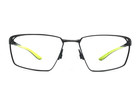 Nike Flexon Eyeglasses Frames 4311 004 Satin Black Volt Neon Green 56-16-140