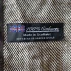 100  Cashmere Scarf - Plaid- Made In Scotland- Brown   Cream