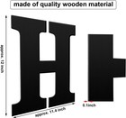 Jetec 4 Pieces 12 Inch Home Sign Wooden Letters Wall Hanging Large Black 