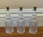Decorative Glass Bottles Set Of 3 Home Decor Small 5    Cork Decorative Bottles