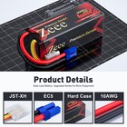 2x Zeee 15 2v 120c 9000mah 4s Hv Lipo Battery Ec5 For Rc Car Truck Racing Models