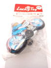Vintage Lucky Toy Friction Tin  Motorcycle Made In Japan Nos 3  Long