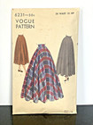 Vtg Vogue Skirt Pattern 6231 3 Lengths Waist 26 Hip 35 Instructions 1948 Htf