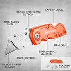 M Meepo 4-pack Folding Box Cutter Heavy Duty Utility Knife Razor Blade