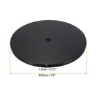 2pcs 12  Lazy Susan Turntable Acrylic Ball Bearing Rotating Tray Black