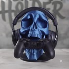 3d Printed Skull Headset And Controller Stand   Gothic Gamer Desk Organizer