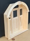 Dolls House Wooden Porch Door   Frame Miniature 1 12 Scale Accessory 49 Tumdee
