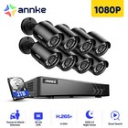 Annke 8ch 5mp Dvr 1080p Video Security Camera System Outdoor Ai Detection Ir 2tb
