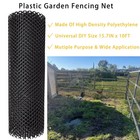 Plastic Wire Mesh Fence 15 7in X 10ft Roll Chicken Mesh Fence Ideal For Poult   
