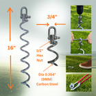 Screw In Ground Anchor - For Securing Tents  Canopy  Trampoline  Soccer Goal
