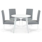 5 Piece Dining Table Set   4 Solid Wood Falabella Chairs W Round Table