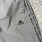 Adidas Shorts Mens Large Gray 3 Stripes Mesh Lined Drawstring Pockets