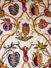 Clarence House Jembala Crewel Embroidered Fabric  Jungle Theme  102 In X 92 In 