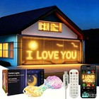 Smart Led Curtain Light Fairy App Control Music Sync Waterproof Christmas Decor