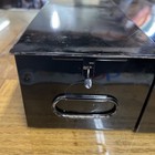 Safety Deposit Box Lot Of  3 vintage Metal Storage Black