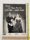 Les Paul Mary Ford Vintage 1954 Print Ad Poster Old Capitol Records Jazz Promo