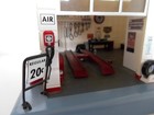  gr 74  Mobil Service Station Light Up Clock Danbury Mint