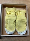 Vintage Baby Toddler Slipper Socks 1960s By Seneca-knit In Box