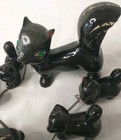 Vintage Mama Skunk Figurine With Six Babies On A Chain Figurine 50   s 60   s Japan