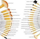 32 Pcs Makeup Brush Set Champagne Synthetic Fibers