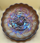 Antique Amethyst Millersburg Carnival Glass Hanging Cherries 10    Bowl 1907