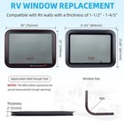 Rv Exit Window  30  W X 22  H - Rv Window With Net Screen And Trim Ring-new