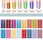  16 Sheets Nail Wraps For Women Nail Polish Strips Solid Self Adhesive Nail 