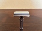 Vintage Gillette Fatboy E4 De Safety Razor Adjustable Replated With Case  Blades