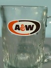 Tall Vintage 60s 70s A w Root Beer Logo 6  Thick Heavy Glass Mug