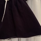 Vintage Hugs And Kisses Children   s Deep Purple Lace Collared Dress 2t Holiday