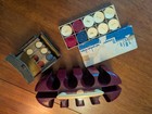 Vintage Poker Chips 1920s Rare Clay Leather Case Bakelite Caddy   1970s Box