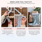 Chunky Yarn Blanket Loom Wood Yarn Knitting Loom Beginner Party Gift Knitting Us